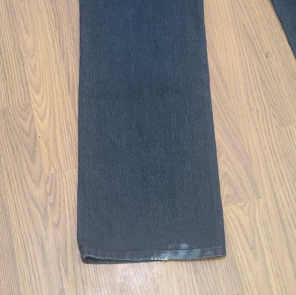 Contrast Womens Black Denim Jeans Size 15 Mid-Rise 32" Inseam Y2K Fashion B77 - Picture 8 of 10